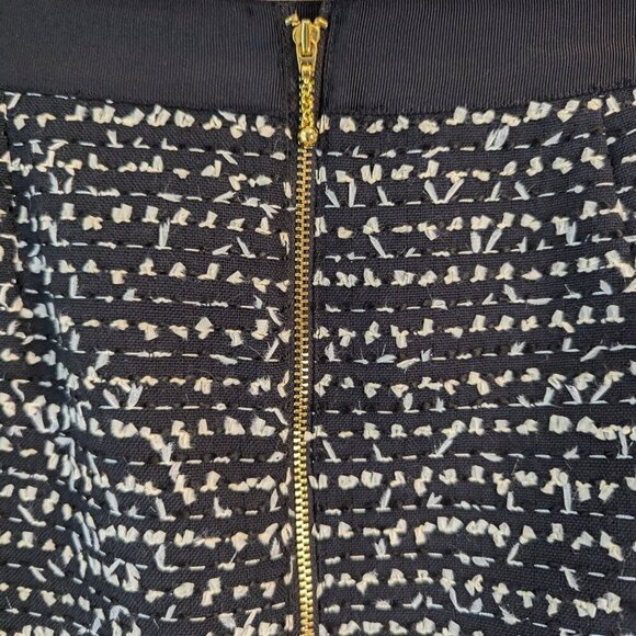 Kate Spade Black/White Tweed Fully Lines Mini Skirt, Size 2 - Picture 4 of 6